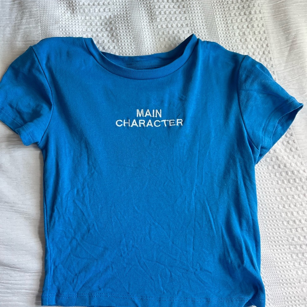 Main Character Vibrant Blue Top